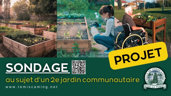 SONDAGE | au sujet d'un 2e jardin communautaire
